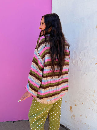 Blaine Striped Cardigan