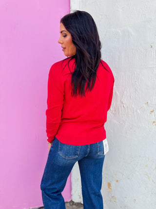 Christy Sweater-Red