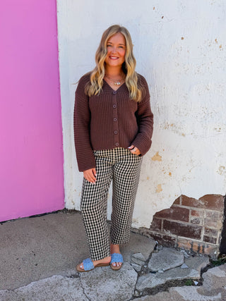 Harlow Cardigan-Espresso