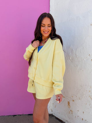 Cozy Club Lounge Set-Lemon