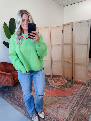 Nellie Sweater-Honeydew