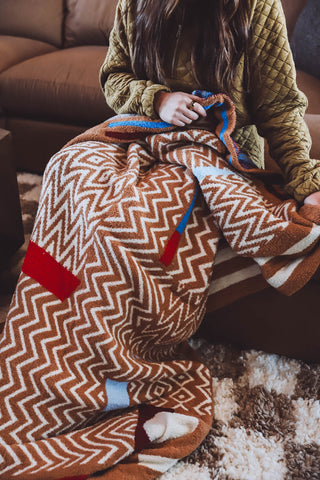 Geometric Throw Blanket