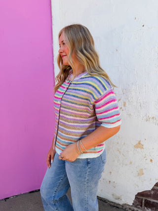 Dreaming In Color Sweater-Lavender Mix