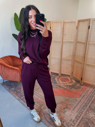 Logan Joggers-Plum