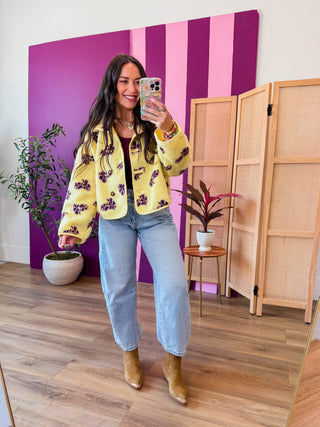 Kay Floral Sherpa Jacket