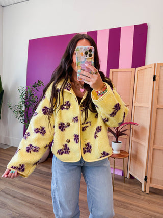 Kay Floral Sherpa Jacket