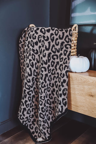 Leopard Print Throw Blanket