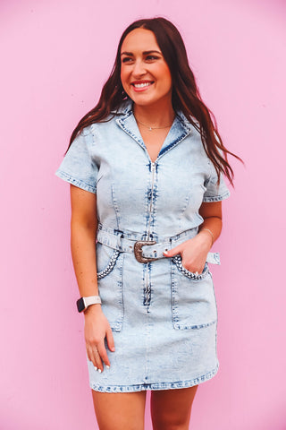 Tatum Denim Mini Dress