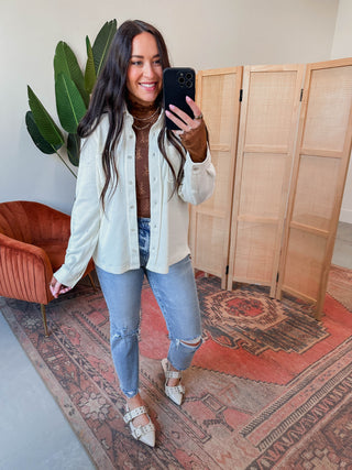 Stevie Lace Top-Tobacco