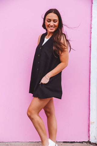 Sammie Romper-Black