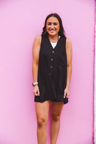 Sammie Romper-Black