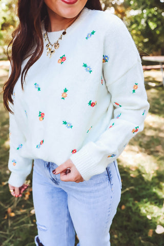 Bella Floral Sweater