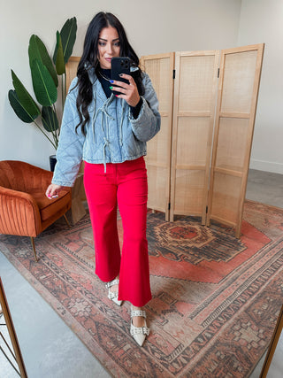 Rhea Quilted Denim Jacket