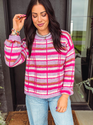 Emma Plaid Sweater
