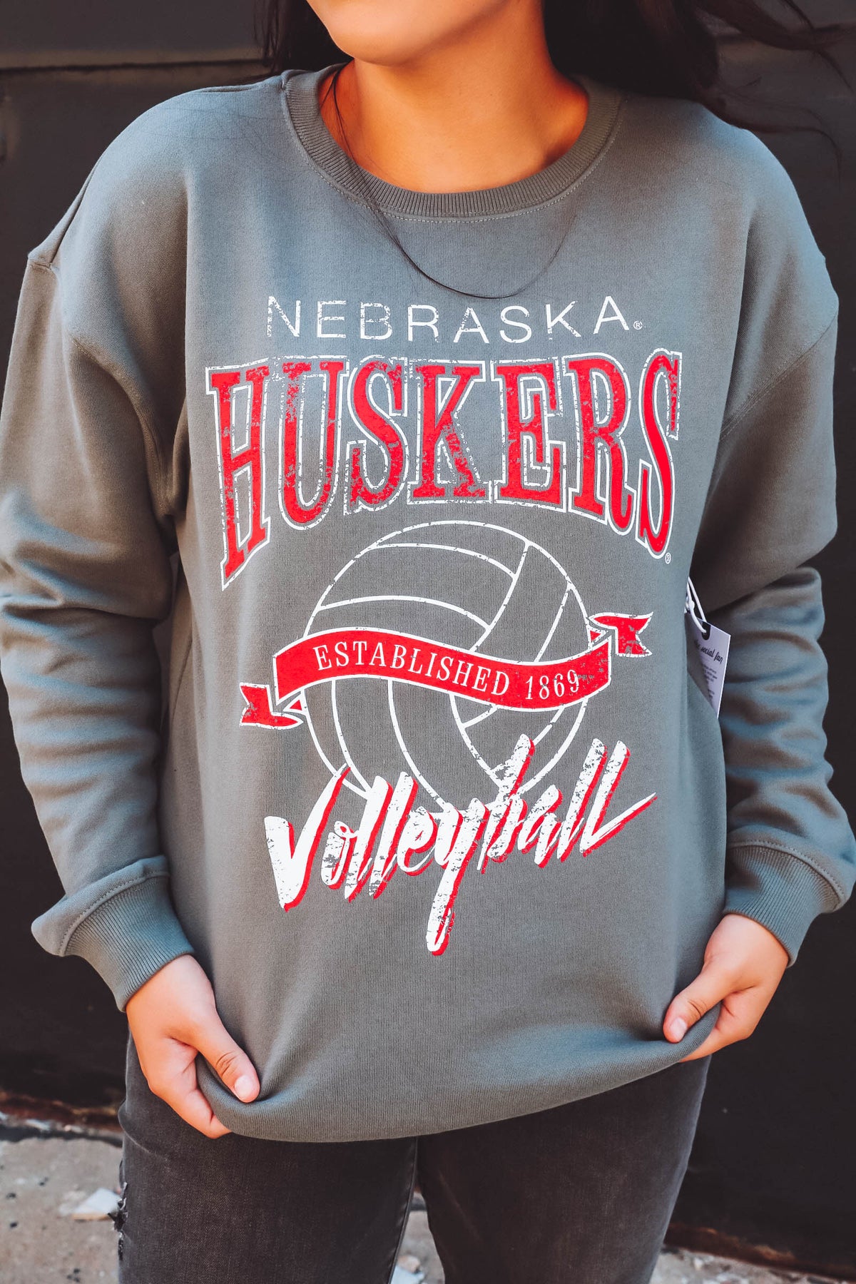 Nebraska Volleyball Fleece Crewneck