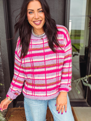 Emma Plaid Sweater