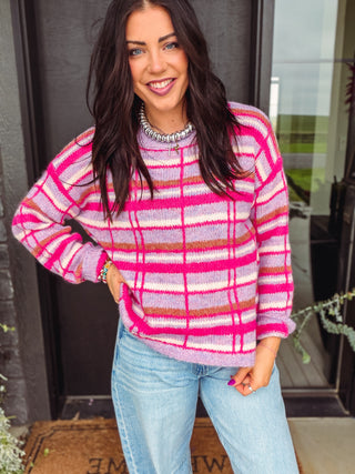 Emma Plaid Sweater