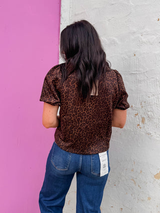Claire Leopard Top