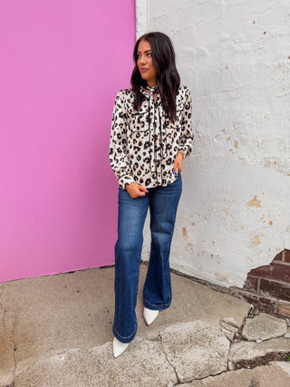 Kellie Leopard Top
