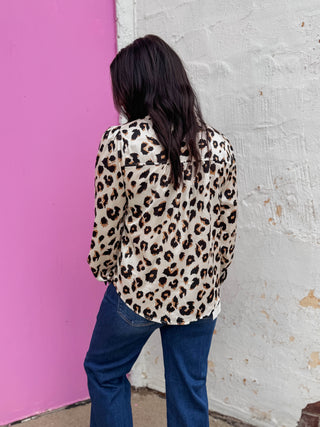 Kellie Leopard Top