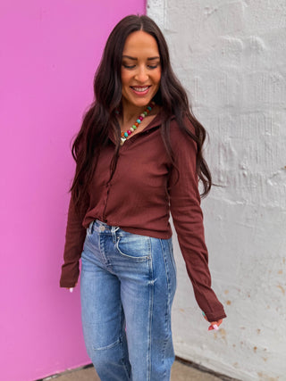 Kat Button Down Top