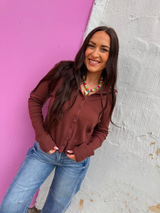 Kat Button Down Top