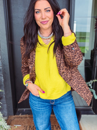 Kristen Sweater-Chartreuse