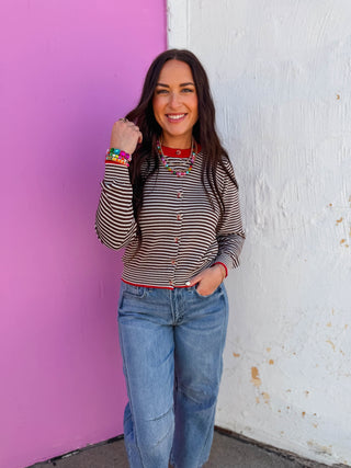 Sammie Striped Cardigan