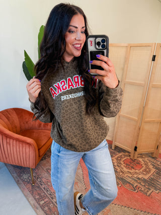 Nebraska Cornhuskers Leopard Hoodie