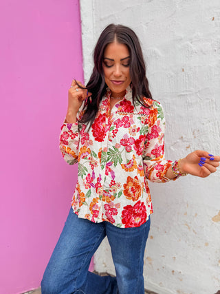 Christie Floral Top