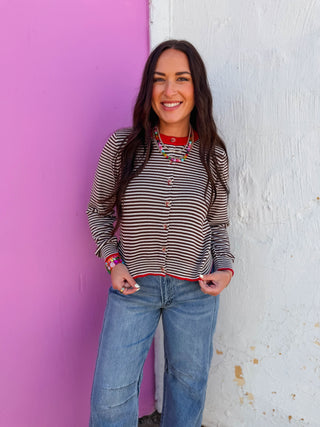 Sammie Striped Cardigan