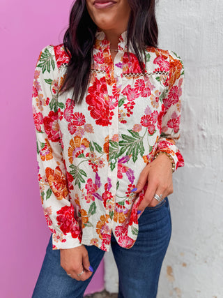 Christie Floral Top