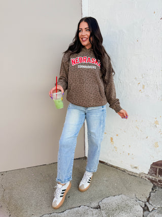 Nebraska Cornhuskers Leopard Hoodie