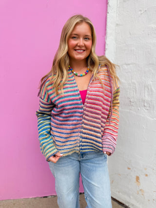 Lucky Charm Zip Up Sweater