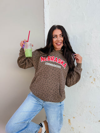 Nebraska Cornhuskers Leopard Hoodie