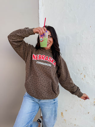 Nebraska Cornhuskers Leopard Hoodie