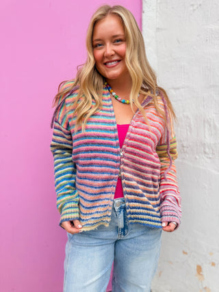 Lucky Charm Zip Up Sweater