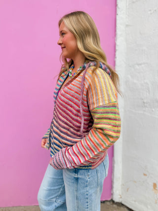 Lucky Charm Zip Up Sweater