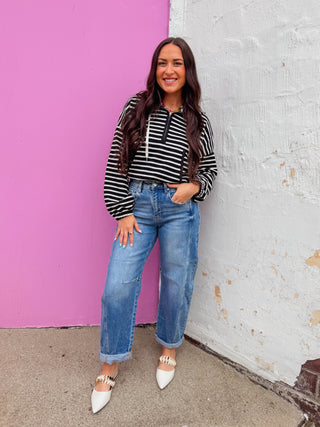 Alexis Striped Hoodie