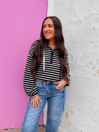Alexis Striped Hoodie