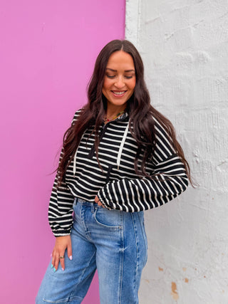 Alexis Striped Hoodie