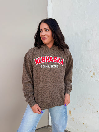 Nebraska Cornhuskers Leopard Hoodie