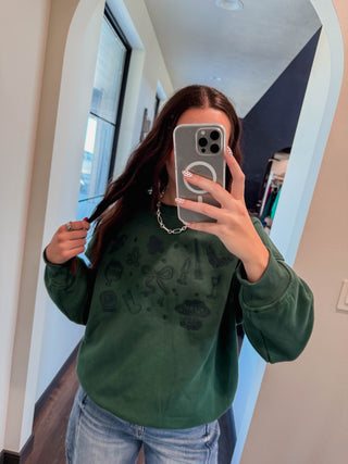 Holiday Season Embroidered Crew