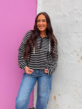 Alexis Striped Hoodie