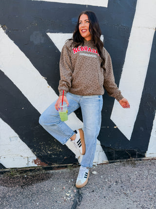 Nebraska Cornhuskers Leopard Hoodie