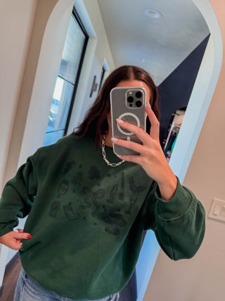 Holiday Season Embroidered Crew