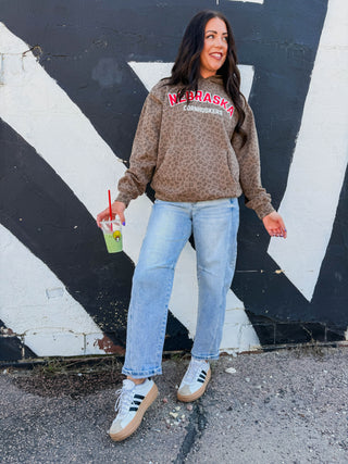 Nebraska Cornhuskers Leopard Hoodie