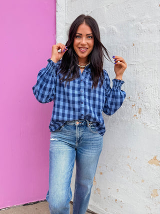 Lorie Plaid Top