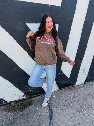 Nebraska Cornhuskers Leopard Hoodie