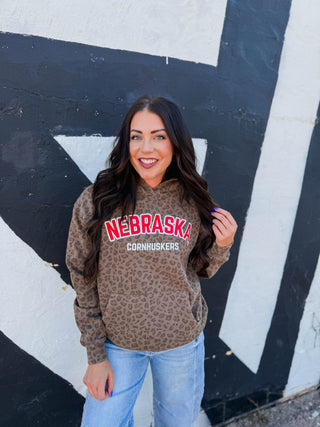 Nebraska Cornhuskers Leopard Hoodie